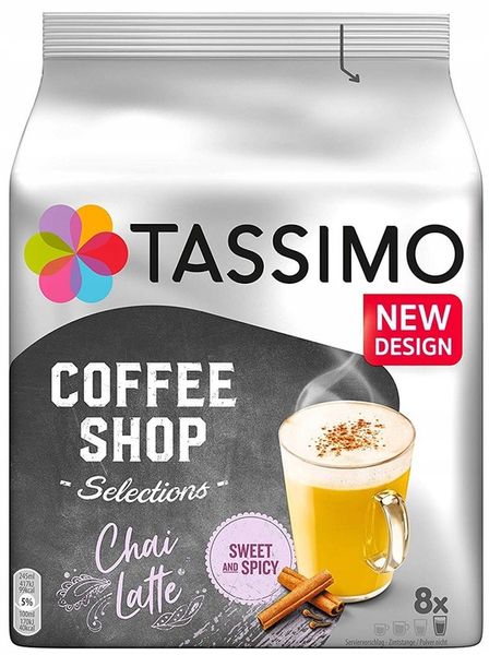 NEW Kapsułki TASSIMO CHAI LATTE 8 Sweet&Spicy zdjęcie 8