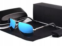 ALUMINIOWE MĘSKIE OKULARY POLARYZACYJNE SMOKE GUN