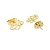 Kolczyki Serduszka na sztyfcie Lisha stal chirurgiczna