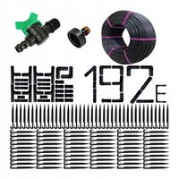 LINIA KROPLUJĄCA Wąż kroplujący Duży Zestaw DO NAWADNIANIA 100m + 192 el