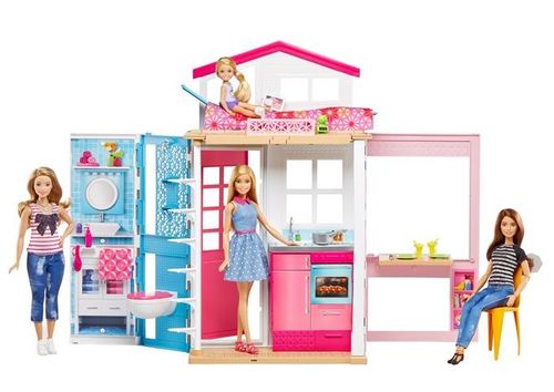 Mattel Barbie Domek + lalka na Arena.pl