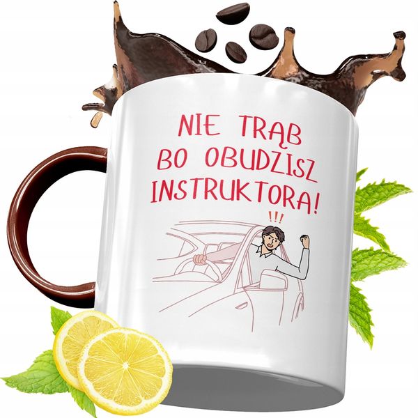 Kubek Bordowy Dla Instruktora Na Urodziny Prezent Z Nadrukiem Ze Zdjęciem zdjęcie 1