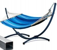 HAMAK FOTEL BUJANY OGRODOWY ZE STELAZEM METALOWY DWUOSOBOWY DUZY HUSTAWKA