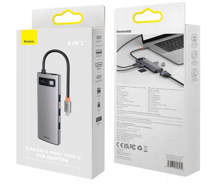 Hub USB Baseus 194080973 8 portów zdjęcie 14