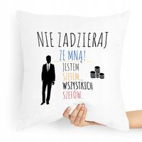 Poduszka Prezent Dla Szefa Szef Wszystkich Szefów Z Nadrukiem Ze Zdjęciem