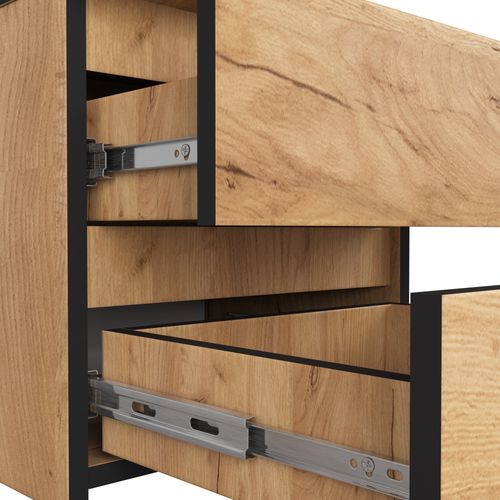 Szafka nocna CL2 40 cm 2 szuflady - dąb craft na Arena.pl