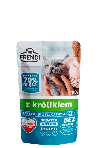 Frendi Kawałki W Delikatnym Sosie Z Królikiem 100g na Arena.pl