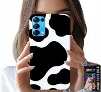 ETUI DO OPPO FIND X3 LITE - CZARNO - BIAŁE ŁATY KROWA, MODNE WZORY