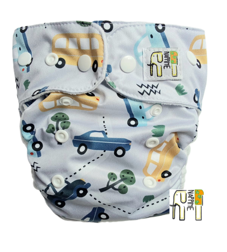 Pieluszka Wielorazowa KIESZONKA BAMBUS SAMOCHODY Pieluszki NappiMe na Arena.pl