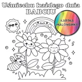 Karnet Kolorowanka, Tęcza Dla Babci