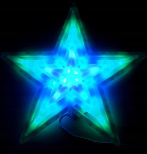 OZDOBA ŚWIĄTECZNA LED GWIAZDA MULTIKOLOR ! na Arena.pl