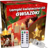 Lampki Świąteczne Led Heckermann Ic-96L 6M Gwiazdki