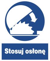 ZNO-1 -ZNAK nakazu- stosuj osłonę - tabliczka BHP