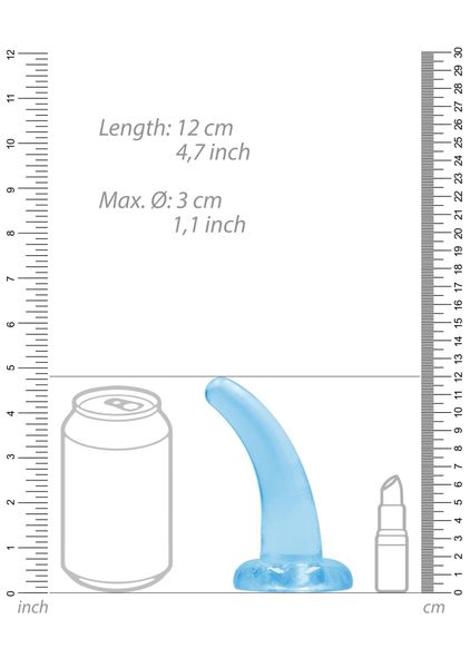 Non Realistic Dildo with Suction Cup - 4,5""""/ 11,5 cm zdjęcie 5