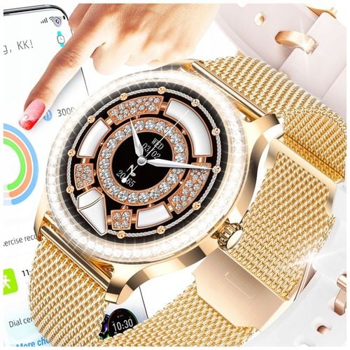 SMARTWATCH ZEGAREK DAMSKI MENU POLSKIE ROZMOWY SPORT SMART WATCH PULS PL na Arena.pl