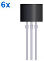 6 x Tranzystor SS8550 TO-92