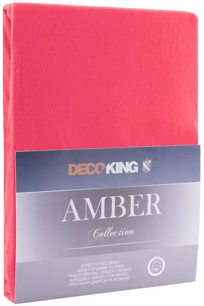 Prześcieradło DecoKing AMBER RASPBERRY 160-180x200+30 zdjęcie 1