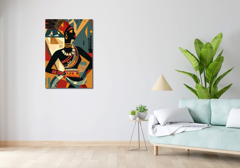 Obraz 60x90cm Afrykańska Mozaika zdjęcie 2