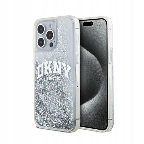 Etui do iPhone 15 Pro Max DKNY Liquid Glitter Case Cover Plecki Białe na Arena.pl