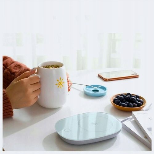 PODGRZEWACZ ELEKTRYCZNY DO NAPOJÓW PODSTAWKA DO PRACY DO HERBATY KAWY MLEKA na Arena.pl