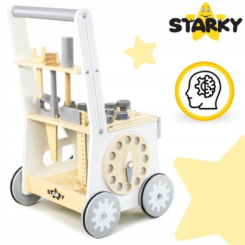 PCHACZ DREWNIANY CHODZIK JEŻDZIK DZIECI WARSZTAT ZESTAW MAJSTERKOWICZA 3w1 na Arena.pl