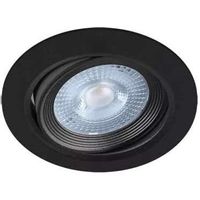 Wpust LAMPA sufitowa MONI LED C 03709  Ideus podtynkowa OPRAWA wpuszczana LED 5W 3000K do zabudowy czarna