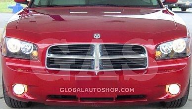 Dodge Charger - Chromowane Listwy Grill Chrom Atrapy Zderzaka Tuning zdjęcie 2