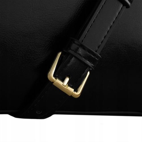 BETLEWSKI duża torebka Damska do ręki i ramię czarna pojemna suwak a4 na Arena.pl