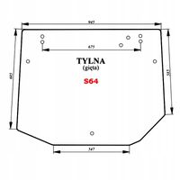 Szyba tylna Landini Mistral New Holland T 3010 3020 3030 3040 TCE 40 45