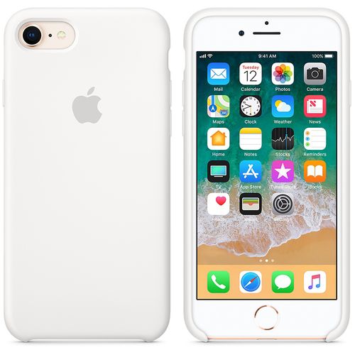 Oryginalne etui Apple iPhone 7/8 Silicone Case biały na Arena.pl