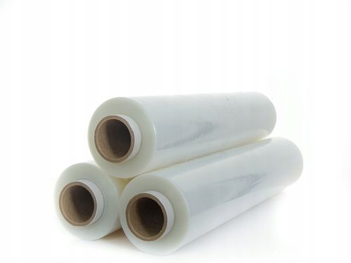 FOLIA STRETCH 3KG BEZBARWNA DUŻO FOLI CIENKA TULEJ na Arena.pl