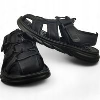 BUTY ROBOCZE SANDAŁY TREKKINGOWE SPORTOWE ODDYCHAJĄCE MĘSKIE SKÓRZANE