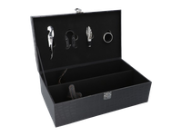 Ekskluzywna Walizka na Wino na 2 butelki z Akcesoriami w Zestawie