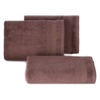 Jasnobrązowy ręcznik April 07 50X90 cm bawełna z ozdobną bordiurą