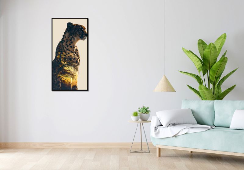 Plakat 50x100cm Gepard Duch Sawanny zdjęcie 4