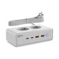 VOOMY Power S20-65W - Listwa zasilająca 2 EU, 2 USB-C, 2 USB-A - 4000W - 2…