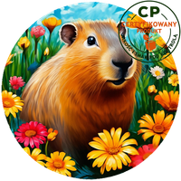 Opłatek waflowy na tort - Kapibara