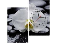 60X60CM ZEGAR BIAŁY STORCZYK OBRAZ DREWNO ŚCIAN KWADRAT