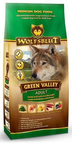 Wolfsblut Dog Green Valley - Jagnię, Łosoś I Ziemniaki 2Kg na Arena.pl