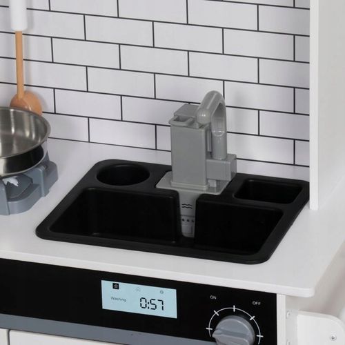 WIELKA DREWNIANA KUCHNIA DŹWIĘK ŚWIATŁO KRAN WODA DLA DZIECI WODA Z KRANU na Arena.pl