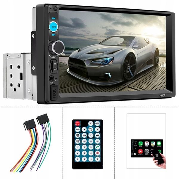 RADIO SAMOCHODOWE BLUETOOTH 1 DIN 7" USB MICRO SD 4x45W DOTYKOWY EKRAN zdjęcie 2