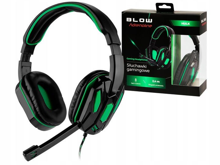 SŁUCHAWKI DLA GRACZY GAMINGOWE Z MIKROFONEM NAUSZNE JACK DŁUGI KABEL SUWAK zdjęcie 7