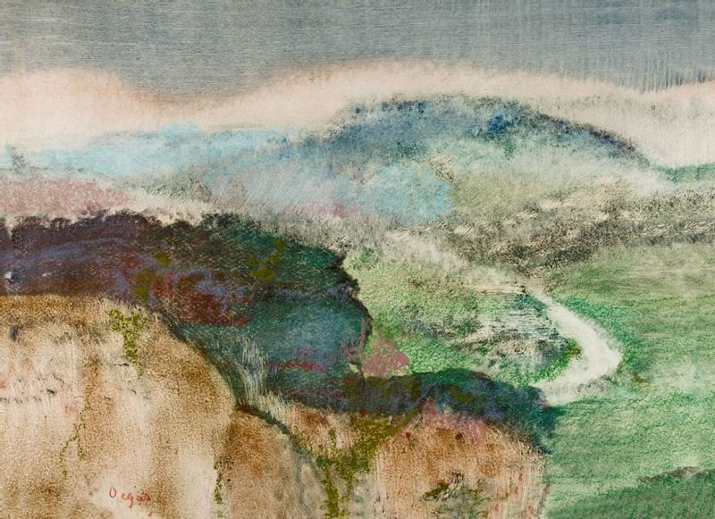 Landscape, Edgar Degas - plakat 100x70 cm zdjęcie 1