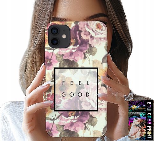 ETUI DO IPHONE 13 MINI - KWIATISTY WZÓR, MODNE DAMSKIE + SZKŁO na Arena.pl