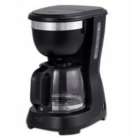 Ekspres Adler AD 4381 Black Przelewowy 0,6l 600W Szklany Dzbanek