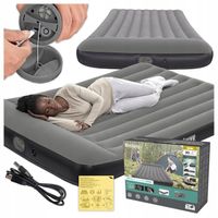 MATERAC DMUCHANY Z POMPKĄ USB ŁÓŻKO DO SPANIA 203 x 152 CM BESTWAY 671BS