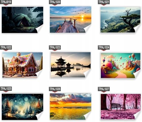 Fototapeta PREMIUM STRUKTURA ZMYWALANA zachód słońca w górach sezon zimowy na Arena.pl