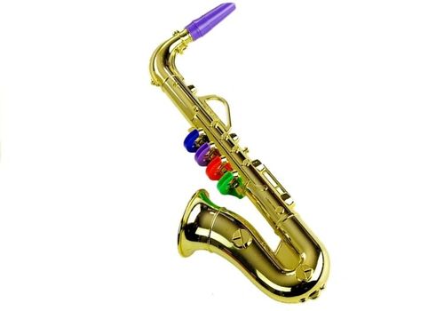 Zabawkowy Saksofon instrument w kolorze złotym na Arena.pl