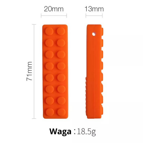 GRYZAK LOGOPEDYCZNY TERAPEUTYCZNY KLOCEK ZIELONY na Arena.pl