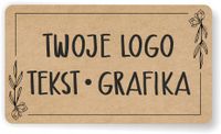 Naklejki z LOGO ETYKIETY REKLAMOWE WŁASNY dowolny NADRUK grafika tekst